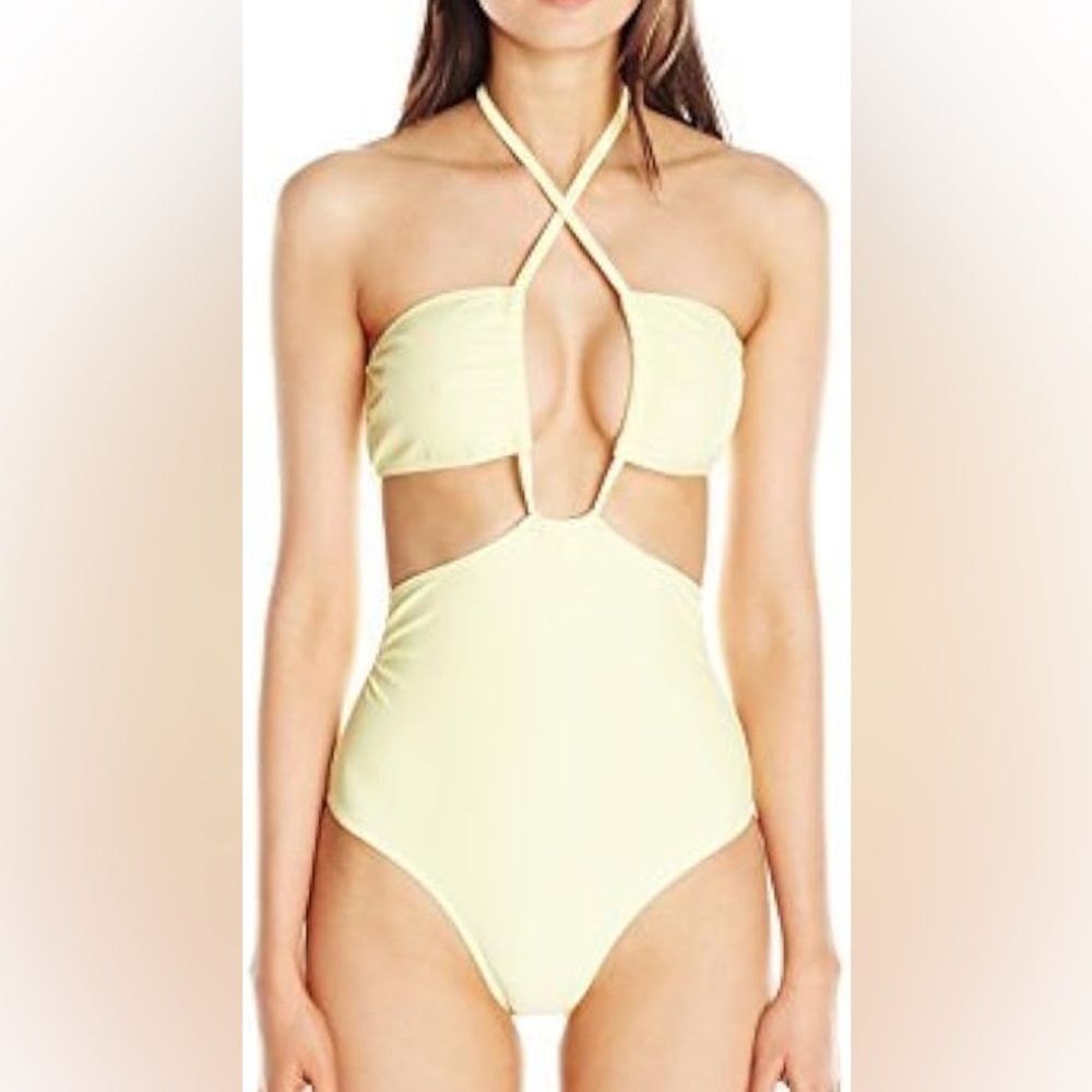 6 Shore Road by Pooja push cart one piece sunny yellow size medium